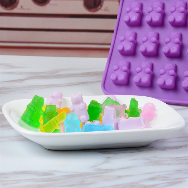 Silicone Candy Molds 50-Cavity Gummy Bear Candy Chocolate Mold for Gummy Ice Cube Tray Jelly Chocolate Candy