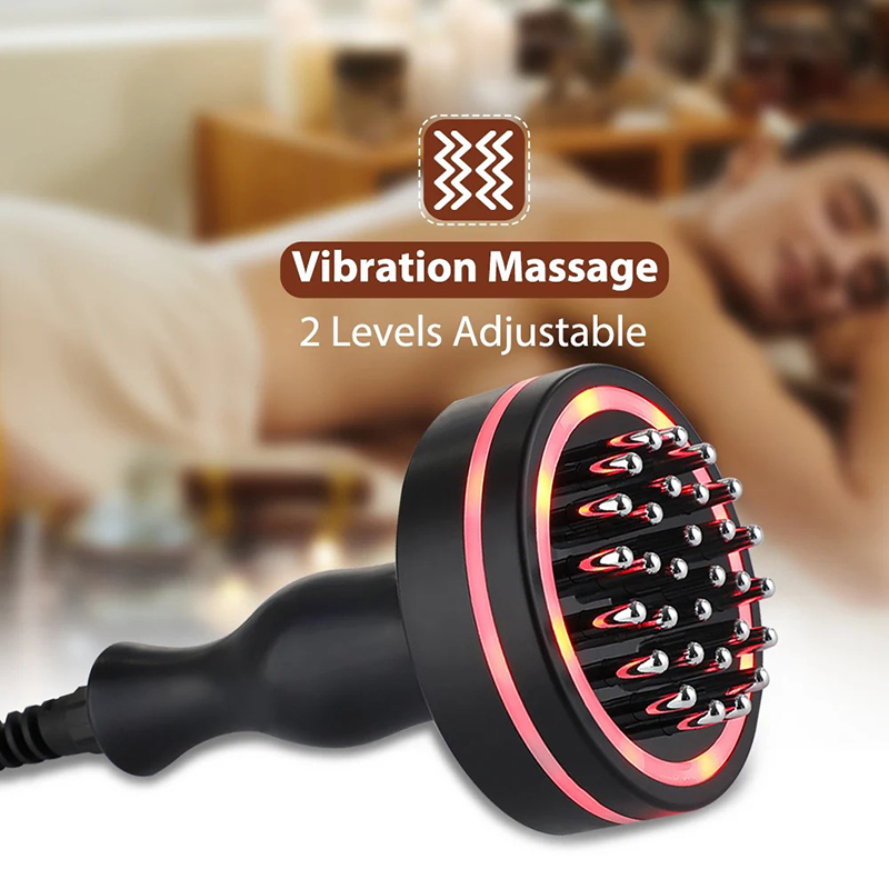 Electric Body Gua Sha Massager Fat Burning Scraping Slim EMS Meridian Brush Guasha Tool Vibration Infrared Heat Anti Cellulite Microcurrent Lymphatic Drainage