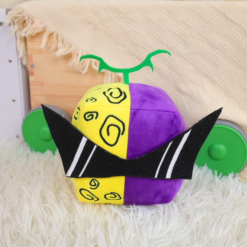 Boîte à fruits imprimé léopard, nouveau jeu transfrontalier, jouet en peluche, boîte violette, poupée