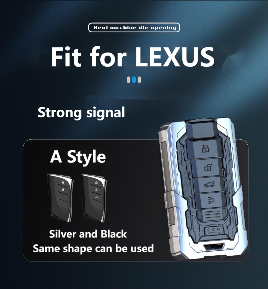Nuova custodia in TPU e lega di zinco chiave auto Lexus NX GS RX IS ES GX LX RC 200 250 350 LS 450H 300H Custodia portachiavi portachiavi Accessori