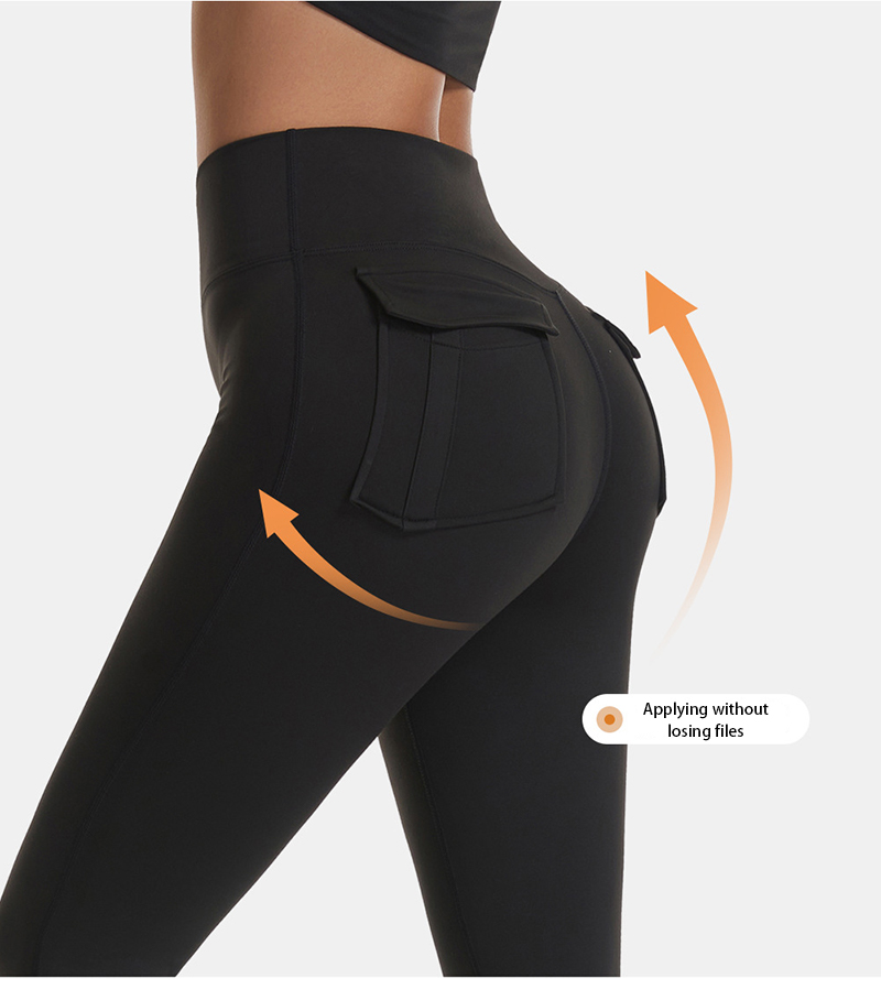 Yoga-Hose für Damen, schnell trocknend, eng anliegend, Workout, hohe Taille, Bauchkontrolle, lange Leggings mit Taschen, weich, athletisch, für Fitness, Laufen, Schwitzen, Sport