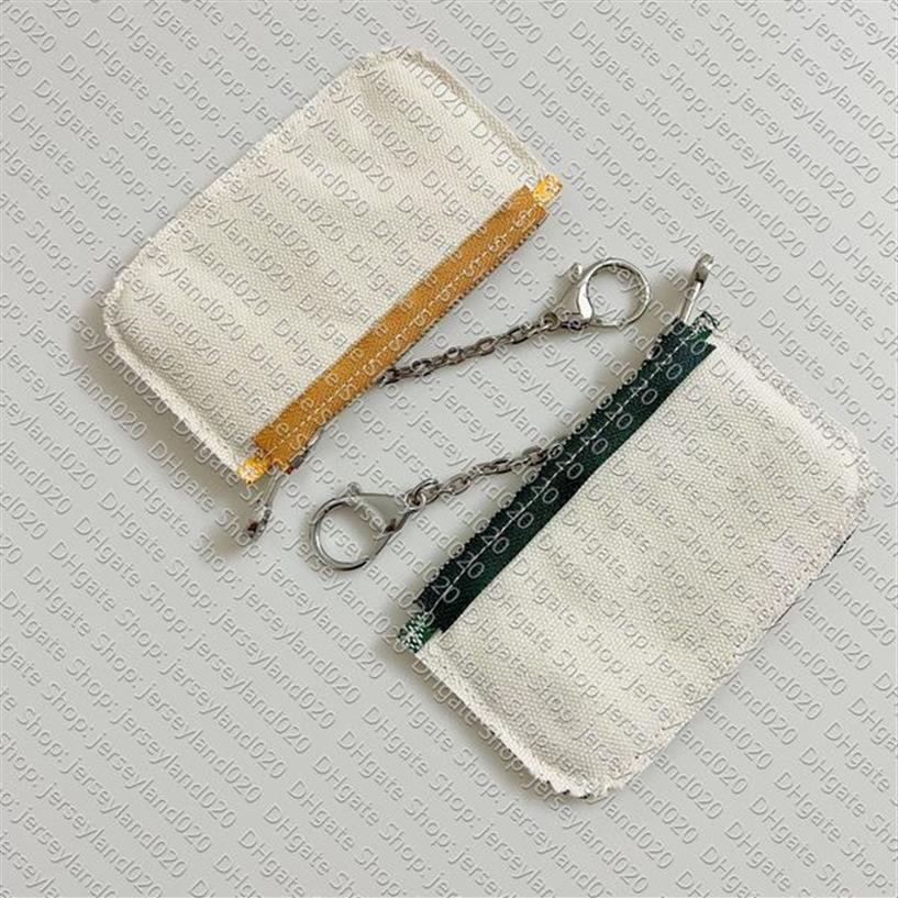 Y62650 상징적 인 패션 캔버스 동전 지갑 자동차 키 파우치 신용 카드 홀더 케이스 백 매력 Pochette Cle Mini 조직자 지갑 AccessO2705