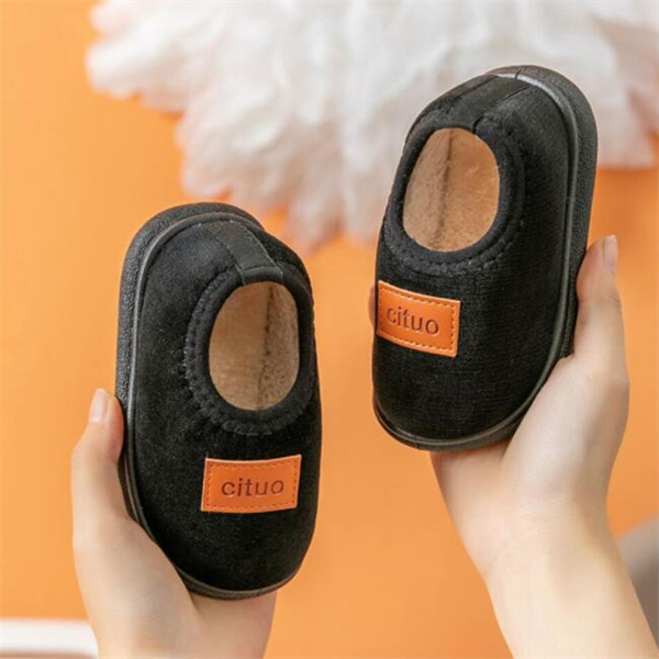 New children's cotton shoes, baby warm in winter, soft-soled cotton mop, fluffy non-slip bag and toddler shoes