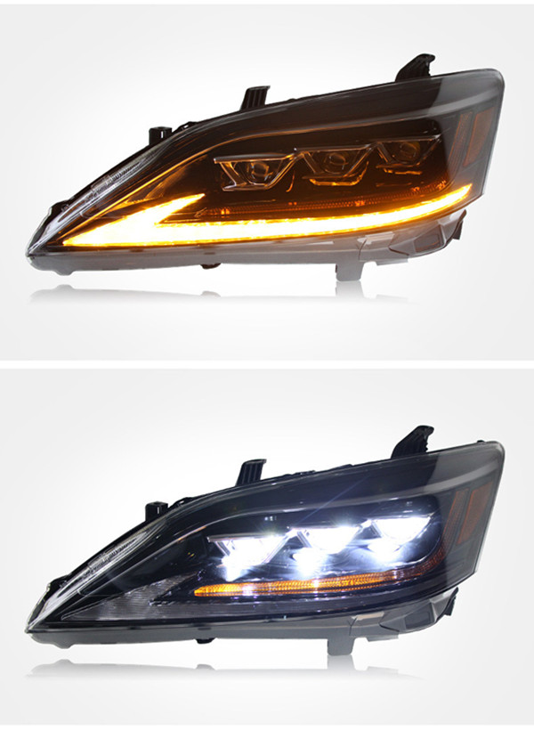 Gruppo ottico anteriore auto diurna faro LED Lexus ES 2006-2012 Indicatore di direzione Lampada abbagliante