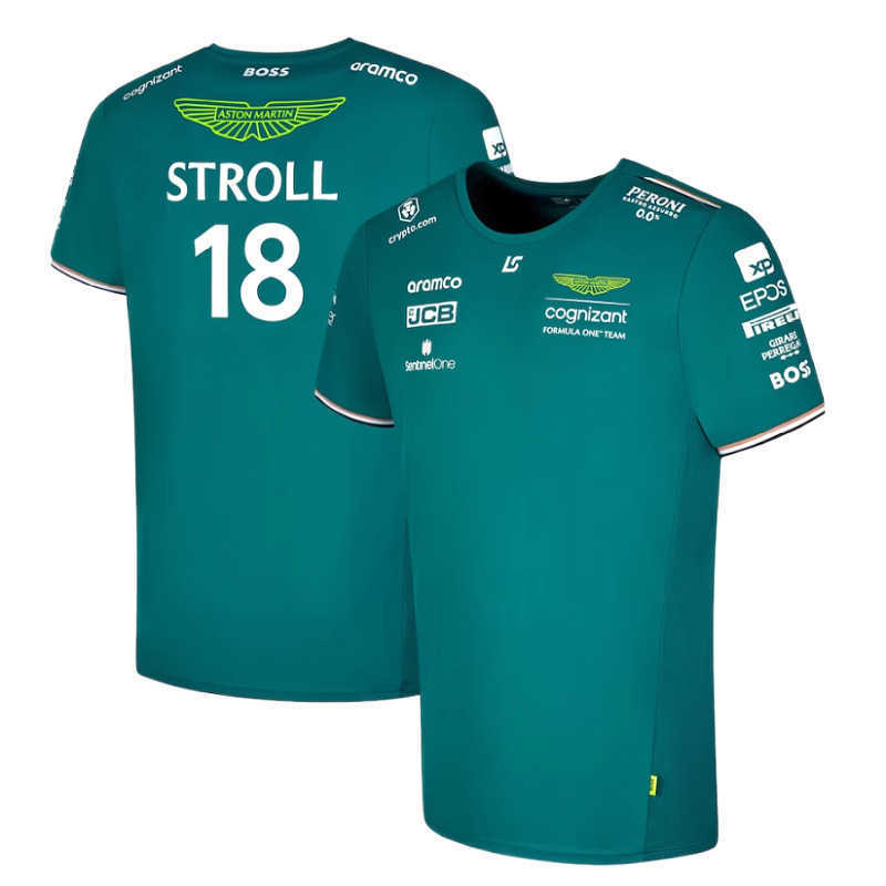 Herr t-shirts utomhus t-shirts heta säljer sommaren 2023 ny F1 racing team version hastighet reduktion kostym snabb torkning kortärmad rund hals skjorta n2du