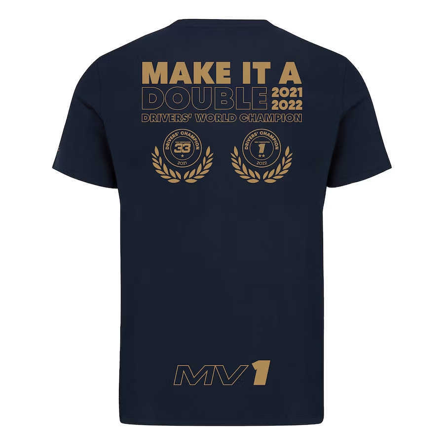 T-shirts pour hommes T-shirts d'extérieur 2023 Championnat d'équipe Édition commémorative F1 Racing Suit Polo à manches courtes Verstappen Même nouveau produit 6ddc