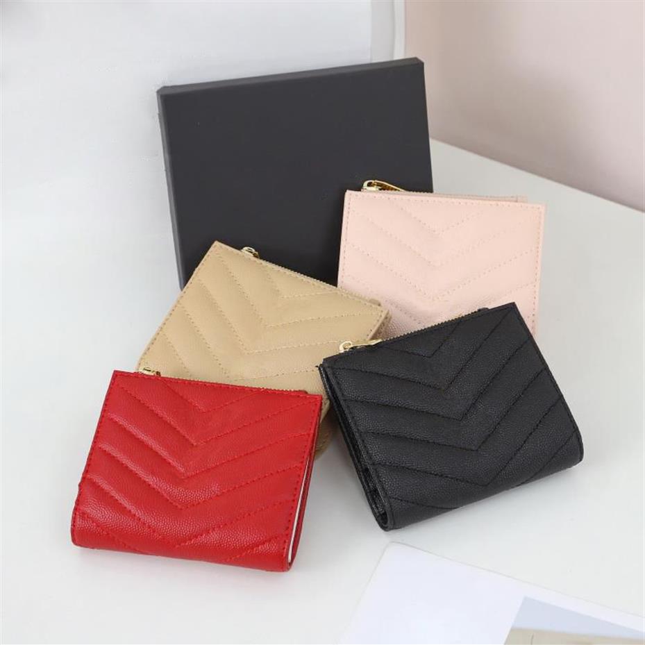 Portafogli classici di alta qualità Designer Woman Leather PVC Business Credit Card Card Holder Wallet Borse Cardholder con Box 10 5x8 266Y