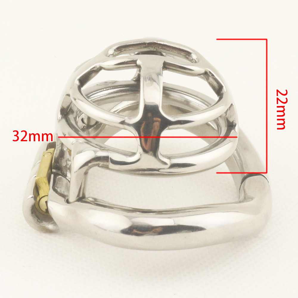 Super Small Stainless Steel Male Chastity Devices Penis Lock Cock Cage With Cock Ring Sex Toys For Men Chastity Belt