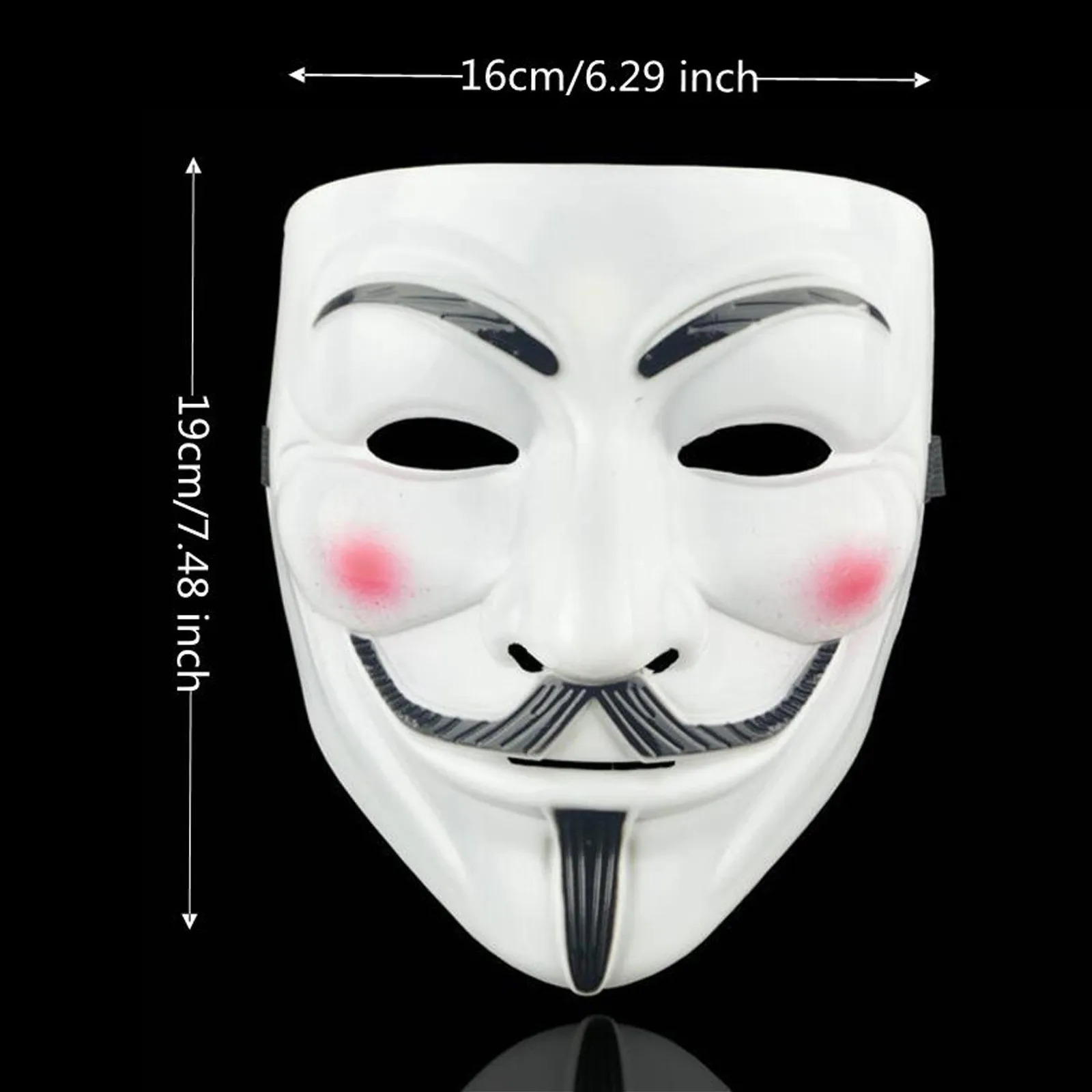 Kerstversiering Hackers Masker Wit V For Vendetta Halloween Gezichtskostuum Cosplay Party 231207