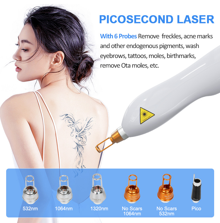 4 IN1 Dispositivo de remoção de cabelo Elight RF Picosegund Laser Skin Beauty Machine com laser YAG