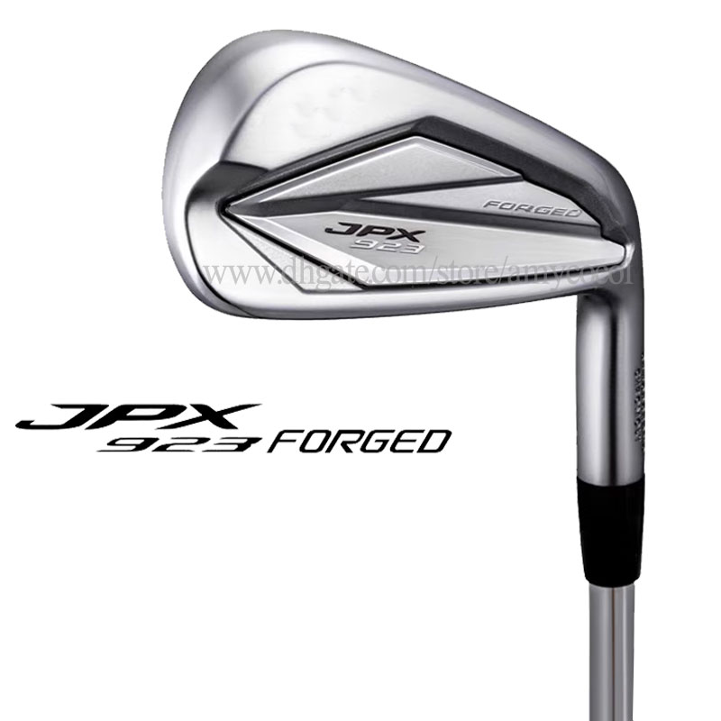 Clubs de golf droitiers JPX 923 fers de golf 4-9 P G S Nouveaux hommes clubs forgés Set R Or S Flex Steel Shaft ou Graphite Shaft Livraison gratuite