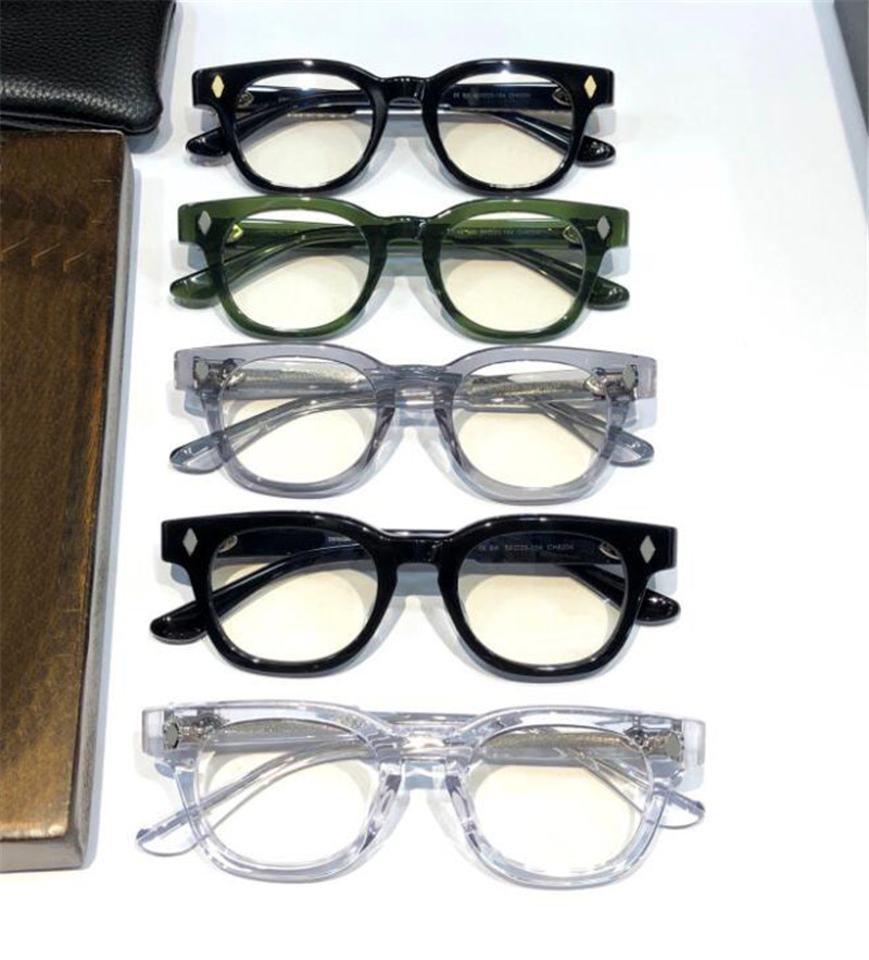 Occhiali ottici quadrati di nuovo design alla moda 8204 montatura plancia forma retrò occhiali di fascia alta stile semplice e generoso con scatola possono fare lenti da vista