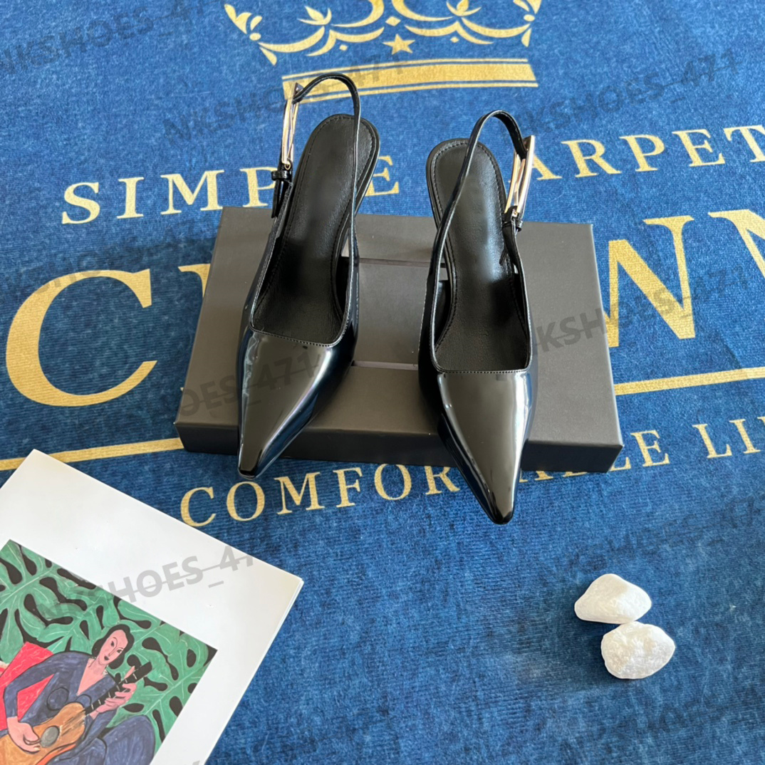 Designer-Sandalen, formelle Schuhe, modische Damen-Slingback-High-Heels, luxuriöse Lederschuhe, Damen-High-Heels, bequem, vielseitig, Party, Hochzeit