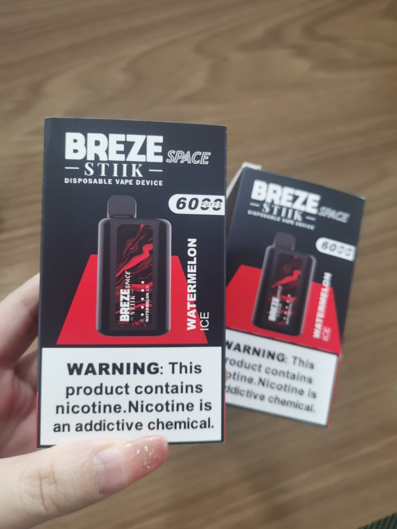 Bang Vapme Breze Stiik Space 6000 Puffs Disposable Vape Pen 6k/10k/12k/15k/18k Puff Bar Vapes Battery Indicator E-Cigarette Vaper Pod