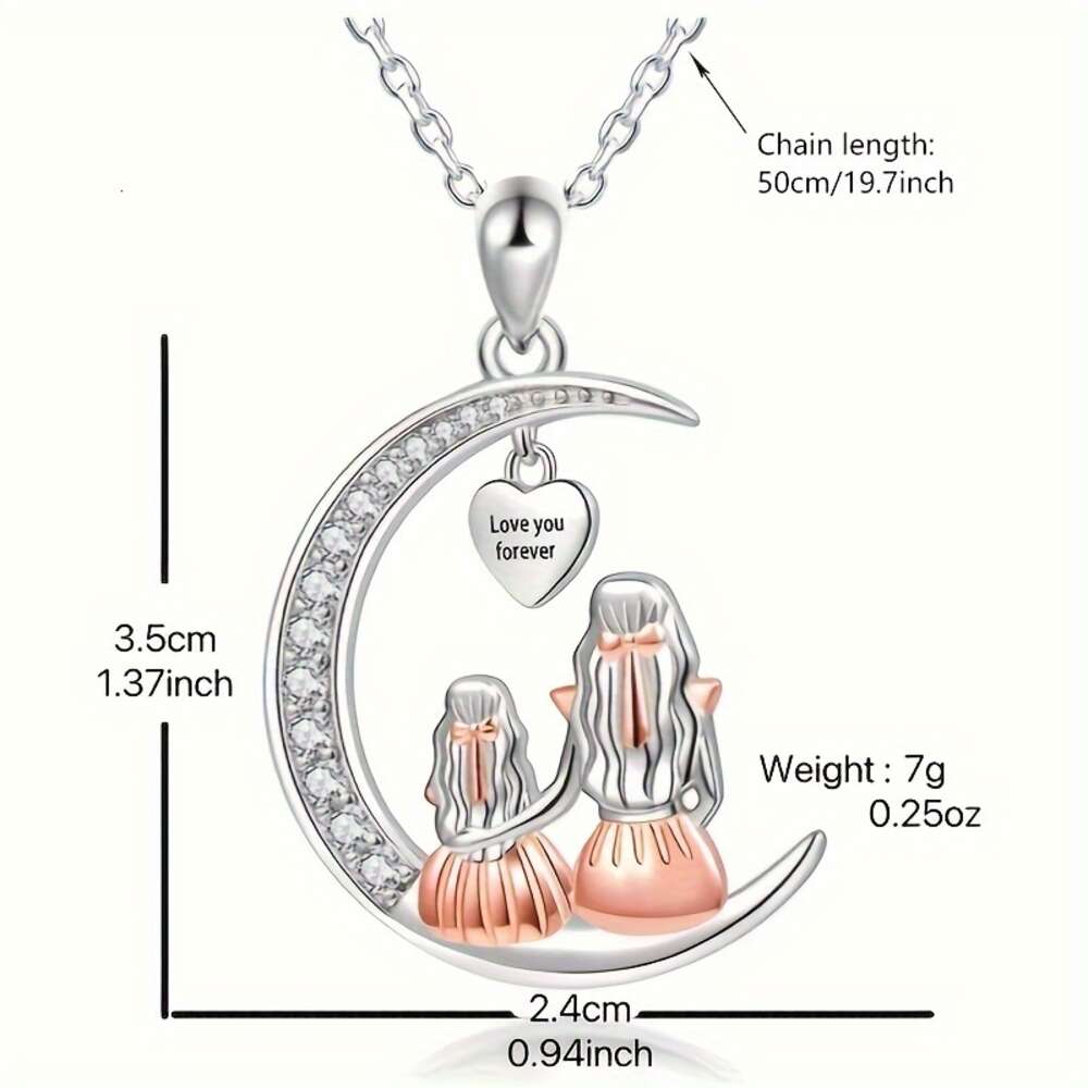 Ovillkorlig show din kärlek med detta underbara mor -dotterhalsband - perfekt för semesterfödelsedagar