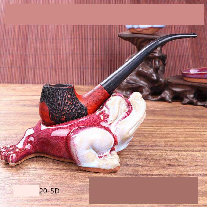 latest Solid Wood Hand Smoking Wooden Cigarette Pipe 4 Styles Carved Cigar tobacco Herbal Filter Pipes Bowl Accessories Tool Tube Oil Rigs