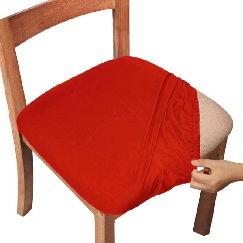 Housses de chaise élastiques, housse de coussin de décoration de salon de maison de couleur Pure
