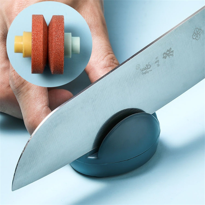Мини-точилка для ножей, мультяшная лягушка, милый точильный камень, кухонные гаджеты, аксессуары для ножей, заточка и ремонт кухонных ножей MHY001