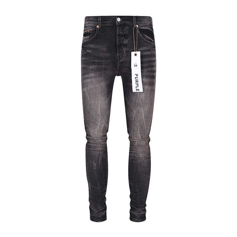 designer amirssNew Purple Brand Black Cracked Jeans personnalisés pour hommes