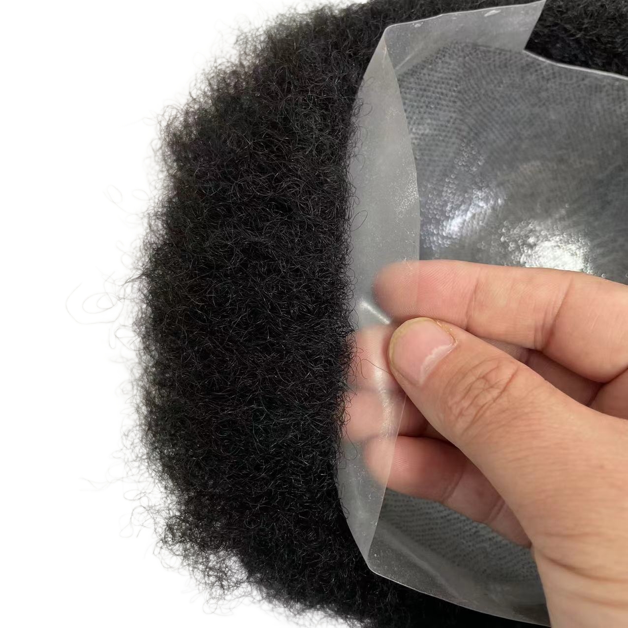 4mm afro onda perucas masculinas peruca de cabelo humano peruca completa base do plutônio para preto