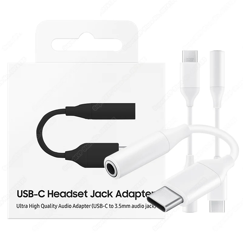 Typ C do 3,5 JACK Adapter USB C 3,5 mm Adapter słuchawek audio dla Samsung Galaxy S22 Ultra S21 S20 Fe Tab S8 S23 Plus A53 5G