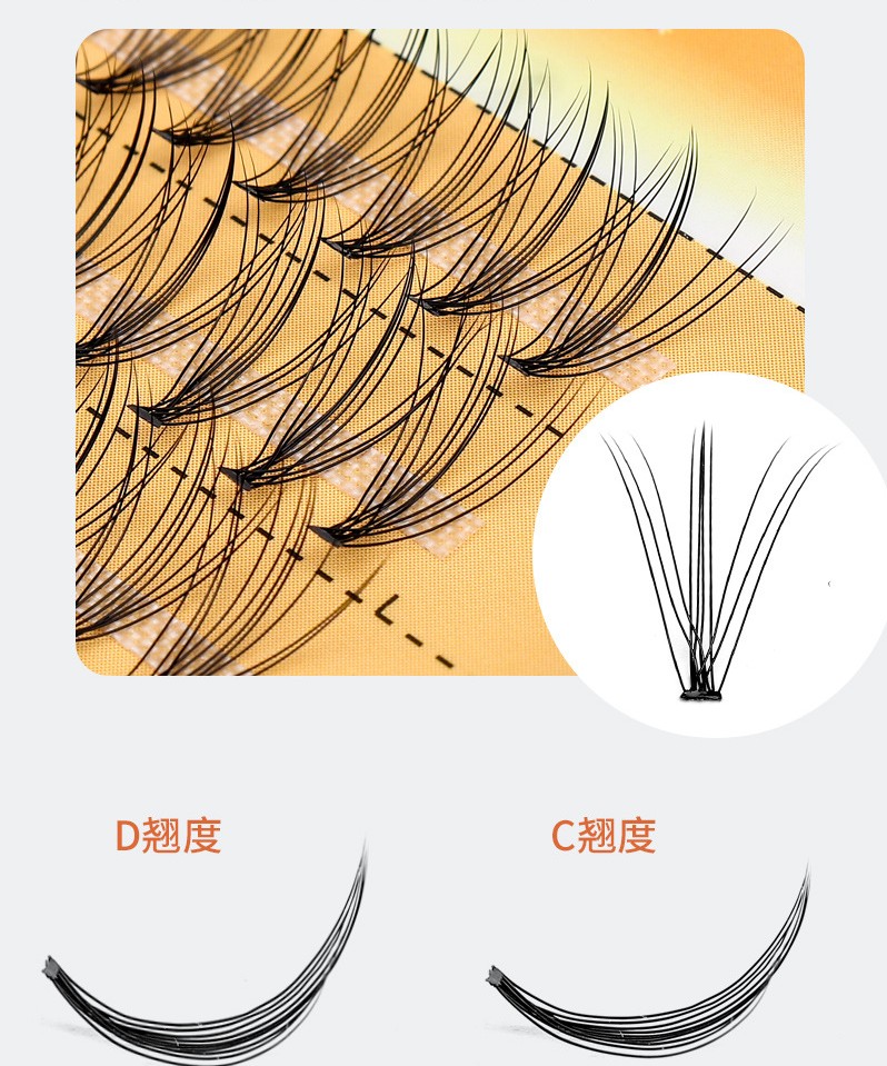 Segment False Eyelashes Cluster Graft Eyelashes Planting Flowers Scarecrow Super Soft Importerad Fiber 6mm8mm9mm10mm11m12mm13mm14mm15mm16mm