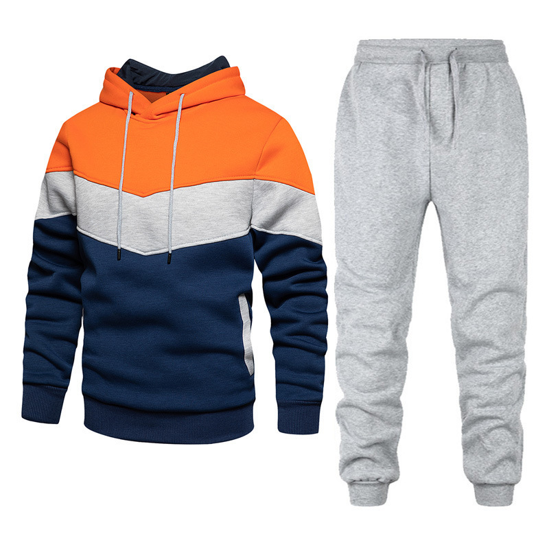 Män kostymer mode tröjorshirts mens spårdräkt huvjacka pullover långärmad hoodies sport tröja gym utomhus hoody last byxor casual mäns spårdräkter