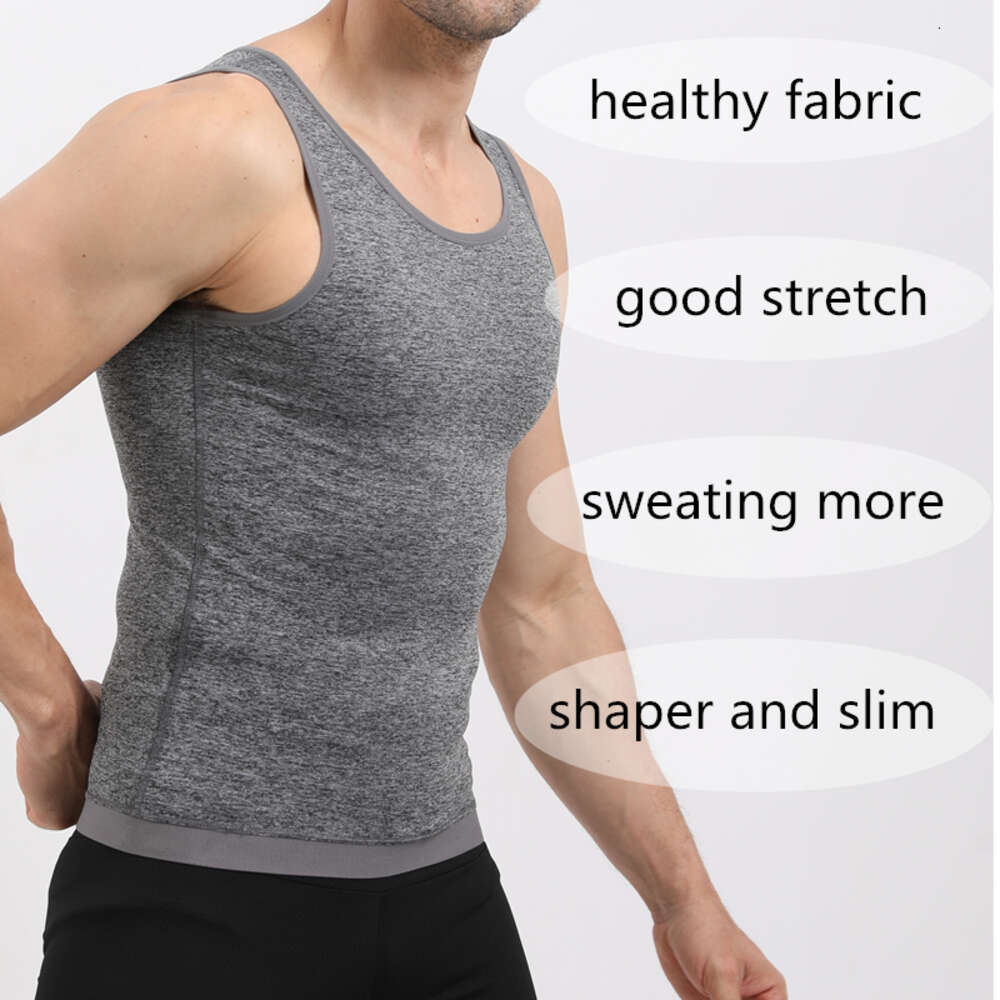 Costume de Sauna pour hommes, chemise, piégeage de la chaleur, gilet de Compression de la sueur, vêtements amincissants, haut de gymnastique, veste polyvalente