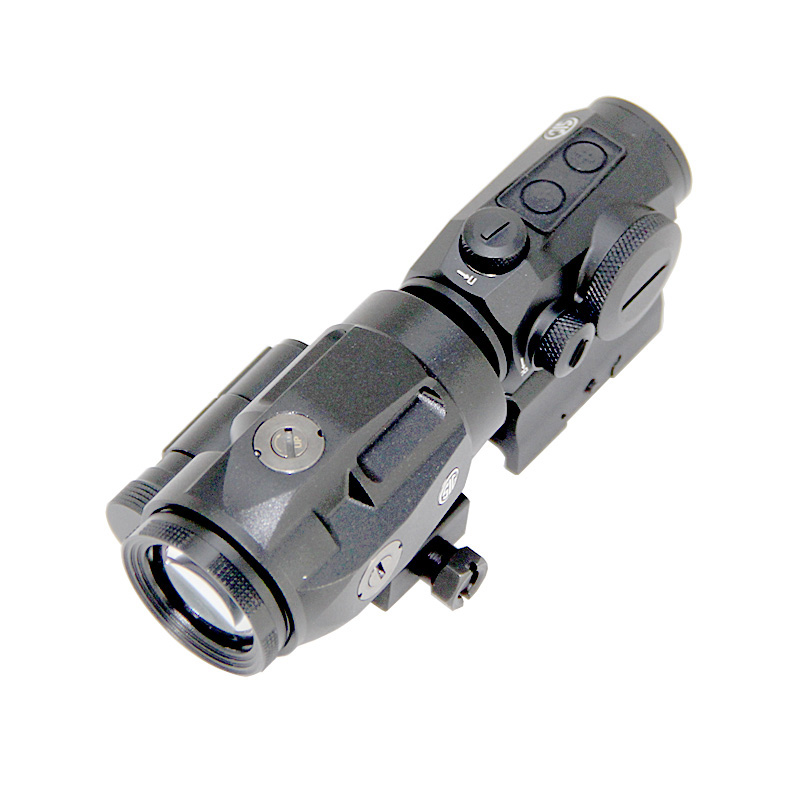 Romeo5 Red Dot Scope 및 Juliet3 3x adgifier 콤보 1x20mm 소형 2 MOA 시력 사냥 소총 푸시 버튼 마운트와 스페이서