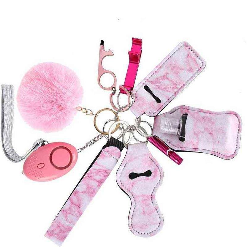 Set portachiavi di autodifesa di sicurezza donna Ragazza Allarme personale Mini prodotto Multi Genshin Impact Accessori Emo Regalo di Natale H1234A