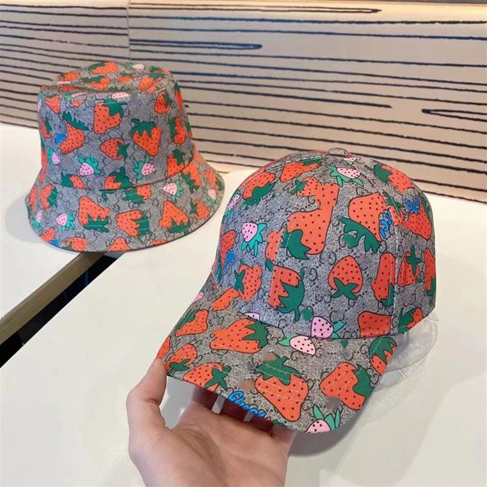 Baseball Designer Brand Cap Men Ladies High Quality Cotton Strawberry Cactus Visor Hat272P