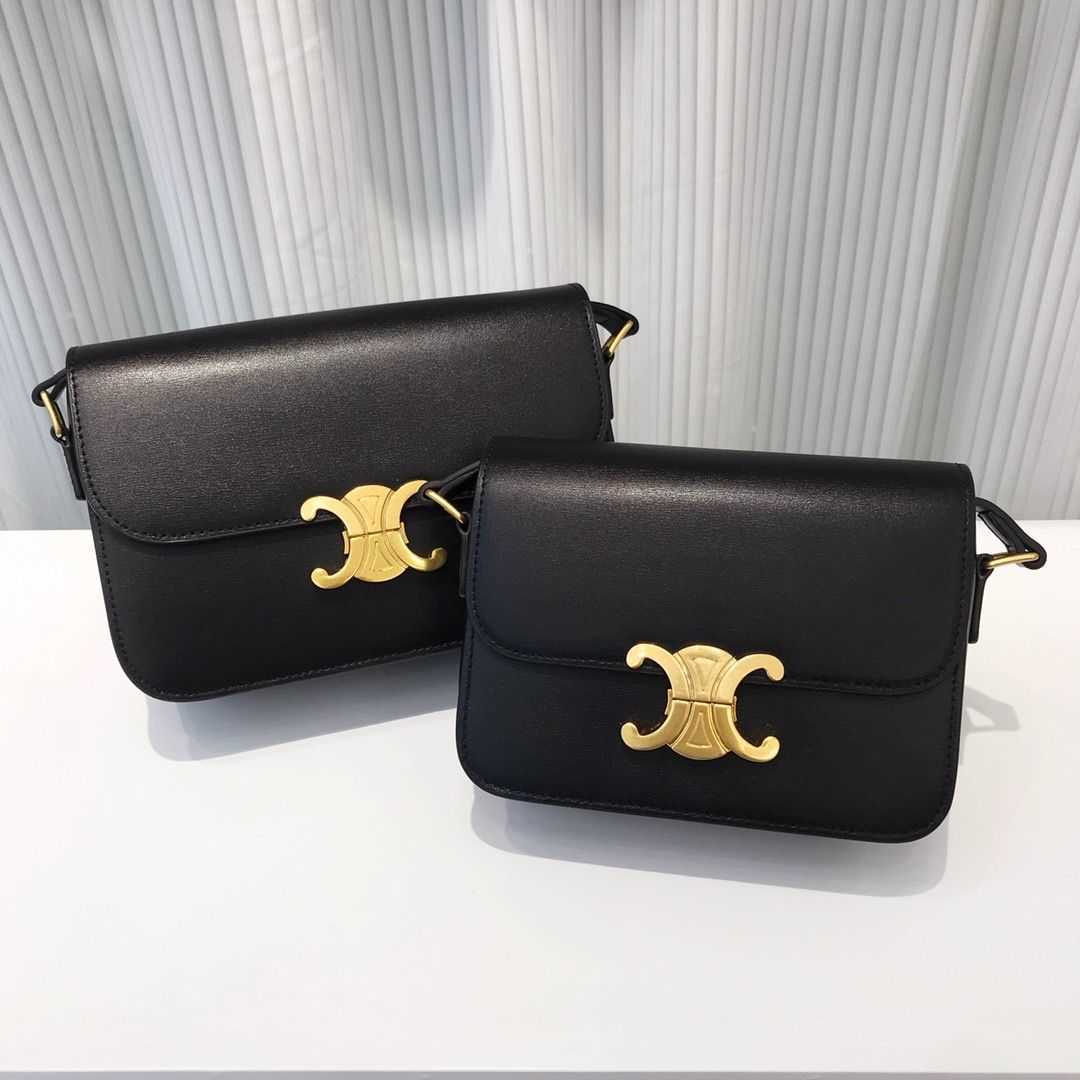 Legal Copy Deisgner Celinss Bags online shop Hong Kong Triumphal Arch genuine leather versatile crossbody bag 2023 new womens casual shoulder highend tofu small sq