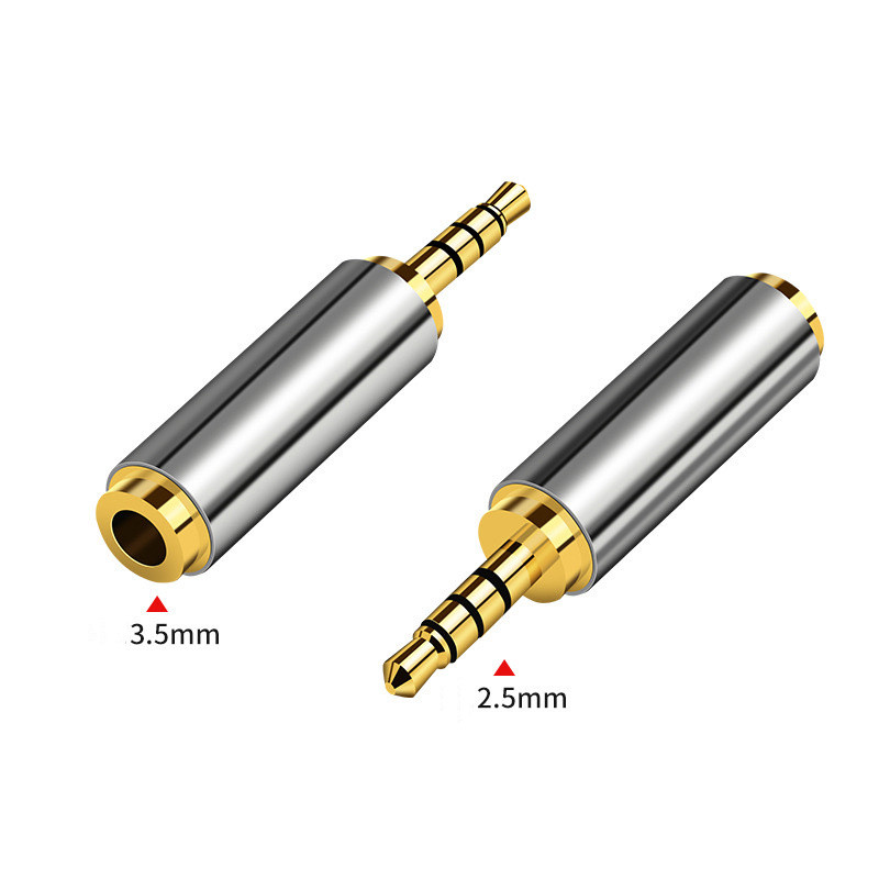 Wtyczka do kabla 2,5 mm samca do 3,5 mm żeńska wtyczka konwertera gniazdo gniazdo stereo adaptera