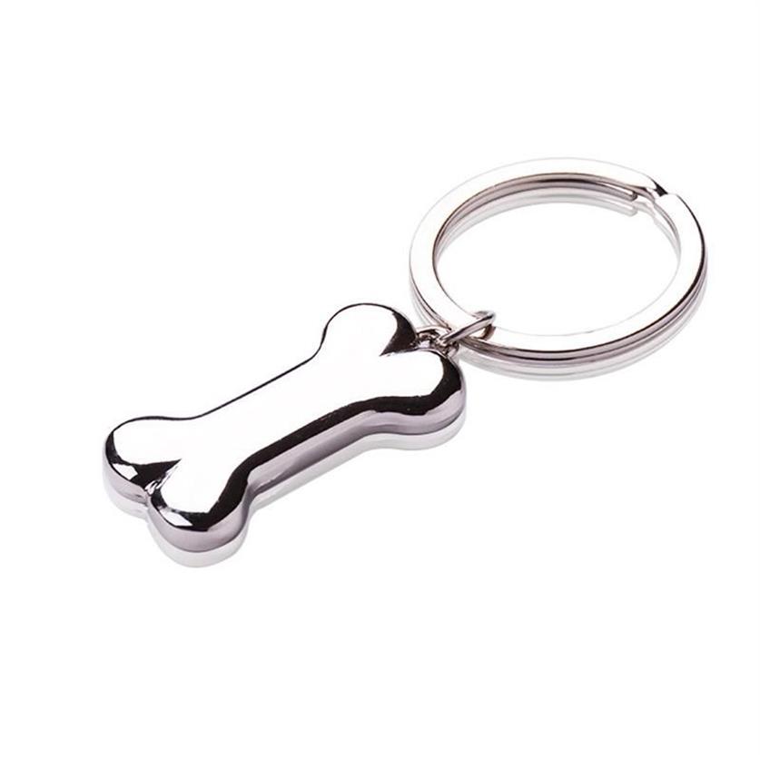 Sleutelhangers Schattige Hond Bot Sleutelhanger Mode Legering Charms Huisdier Hangende Tags Ring Voor Mannen Vrouwen Gift Auto Sleutelhanger JewelryKeychains249A