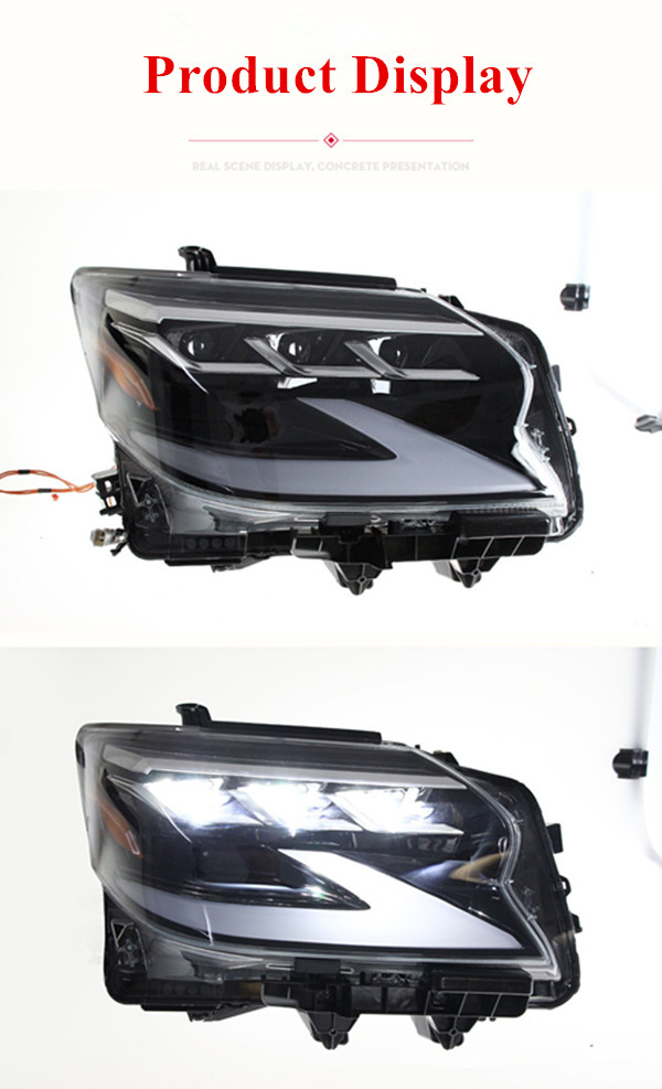 CAR DSYTIME HEAD LIGHT MONTERING FÖR LEXUS GX LED-strålkastare 2014-2020 GX400 Turn Signal Lamp Auto Accessories