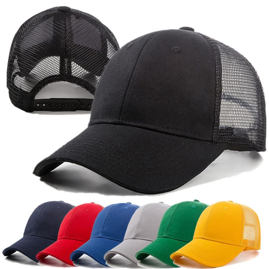 Casquette de Baseball unisexe, marque de mode, chapeau décontracté en coton, respirant, pour hommes et femmes, maille d'été réglable, Caps210S