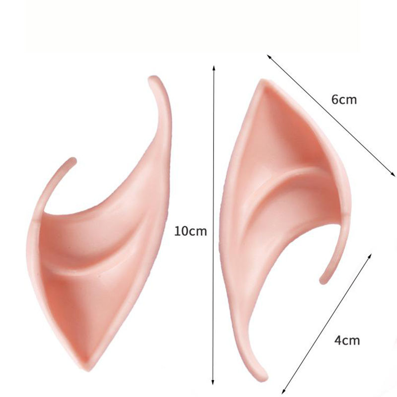 Силиконовые уши эльфов для косплея, мягкие искусственные уши для Хэллоуина, 10 см и 12 см, маска для вечеринки, товары для вечеринок CCJ2072