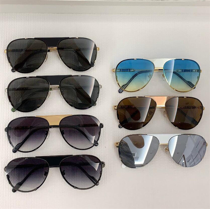 Nuevo diseño de moda gafas de sol piloto 0433 marco de metal estilo simple y popular gafas de protección UV400 al aire libre versátiles