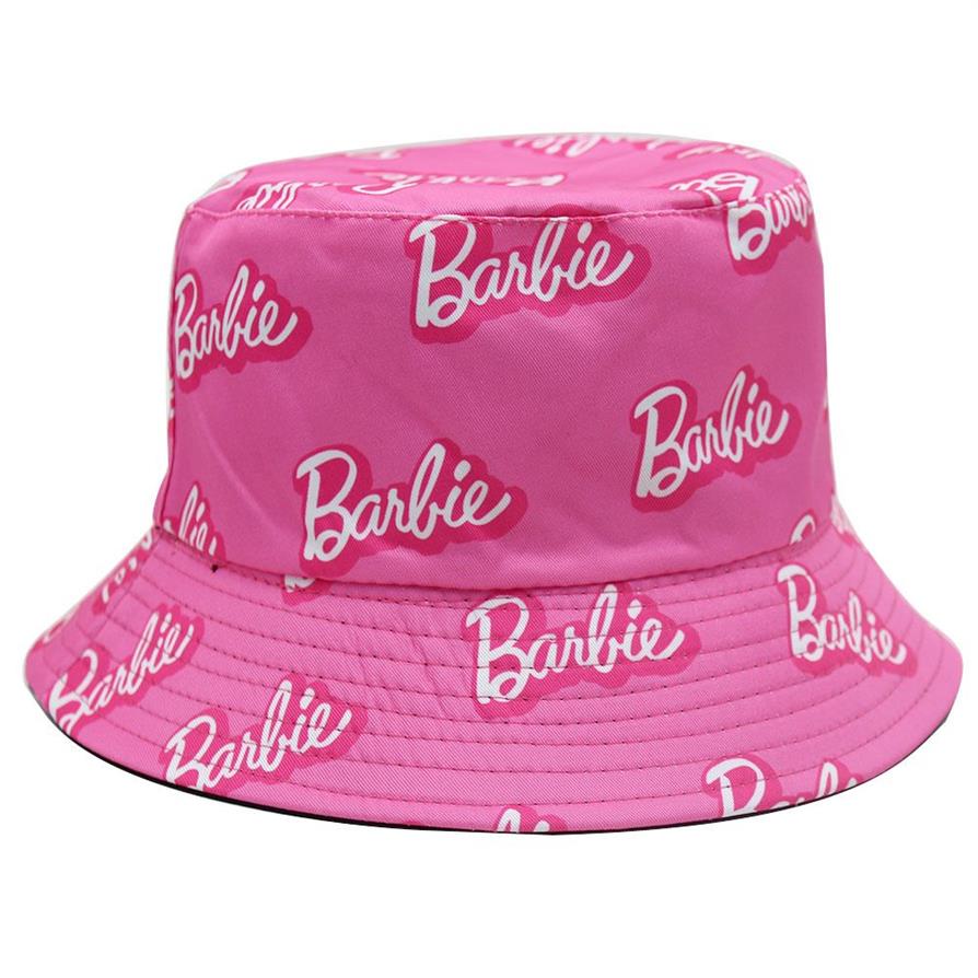 Шапки с вышивкой для больших девочек, детские шапки-рыбаки CARBIE для подростков, летние детские солнцезащитные шляпы, пляжный козырек, кепка, подходит для детей 5-16 лет, 318 В