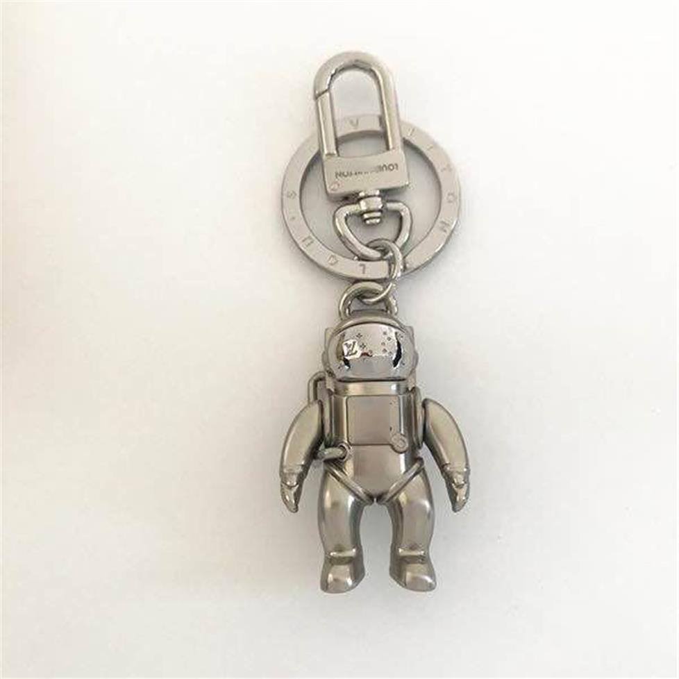 Nyutformad astronautnyckelring Tillbehör Design Key Ring Solid Metal Car Key Ring Present Box Packaging205D