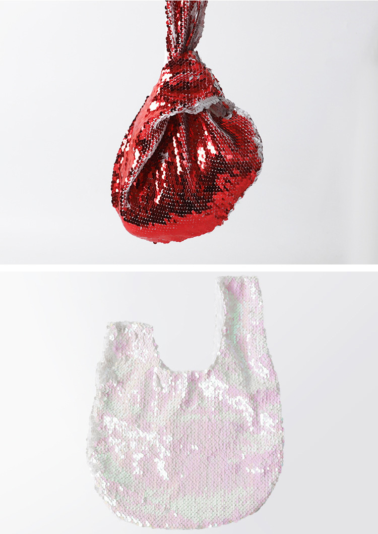  Blanks Sublimation Handbag Sequins design Heat Press Print make up bag
