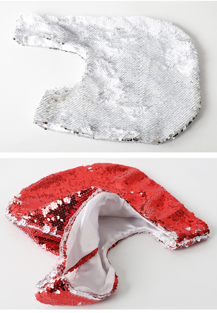  Blanks Sublimation Handbag Sequins design Heat Press Print make up bag