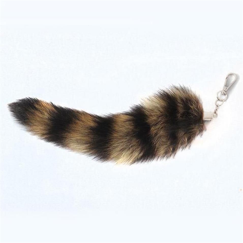 Nyckelringar Söt Sacoon Tail Keychain Fur Pendant Key Chain Bags Charm Keys Holder Par Keyrings Nin668KeyChains KeychainKeychain258w