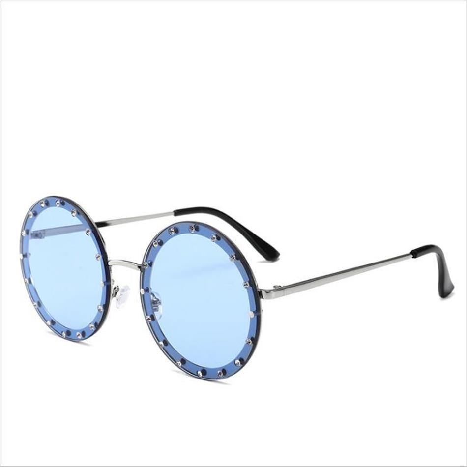 Nuevas gafas de sol redondas ópticas de resina para hombres y mujeres, gafas de sol de moda para conducir, gafas de sol de marca de diseñador Retro Vintage UV400318L