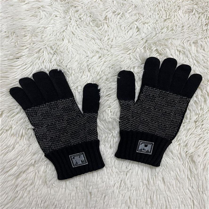 NEW Warm Knitted Winter Five Fingers Gloves For Men Women Couples Students Keep warm Full Finger Mittens Soft Even mean352R