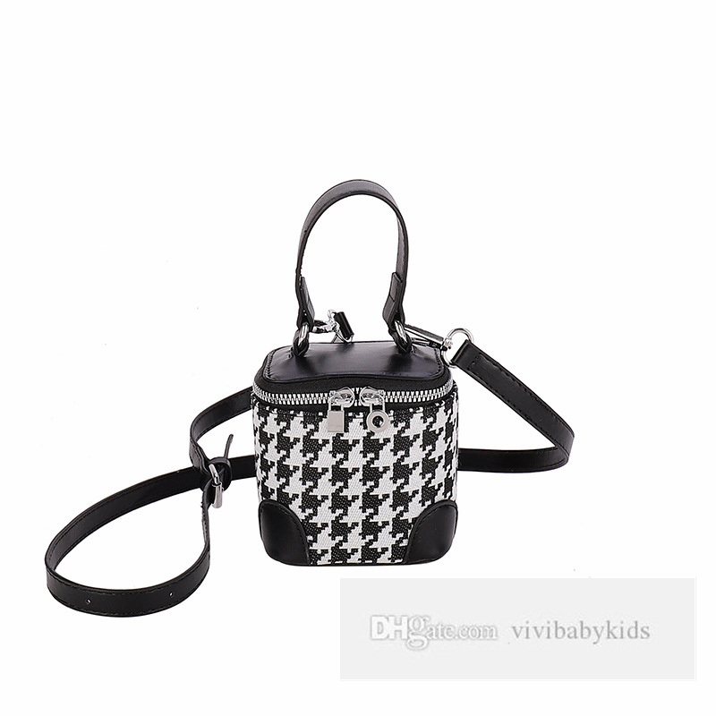 Barn Chessboard Grid Handbags Girls Plovers Case Single Shoulder Bag Fashion Barn Square Box Messenger Cosmetic Bags Z5885