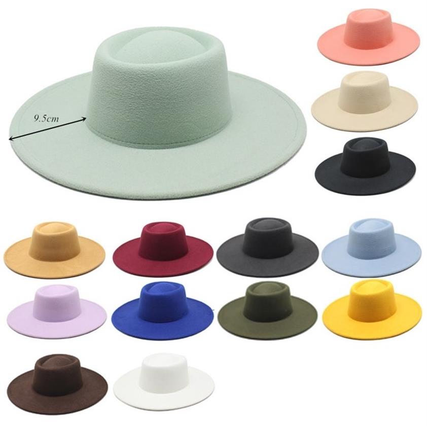 Women's Hat Fedoras Men's Autumn Winter kände breda Panama huvudbonader Designer mode svart kapell strand brim rosa damer 22171