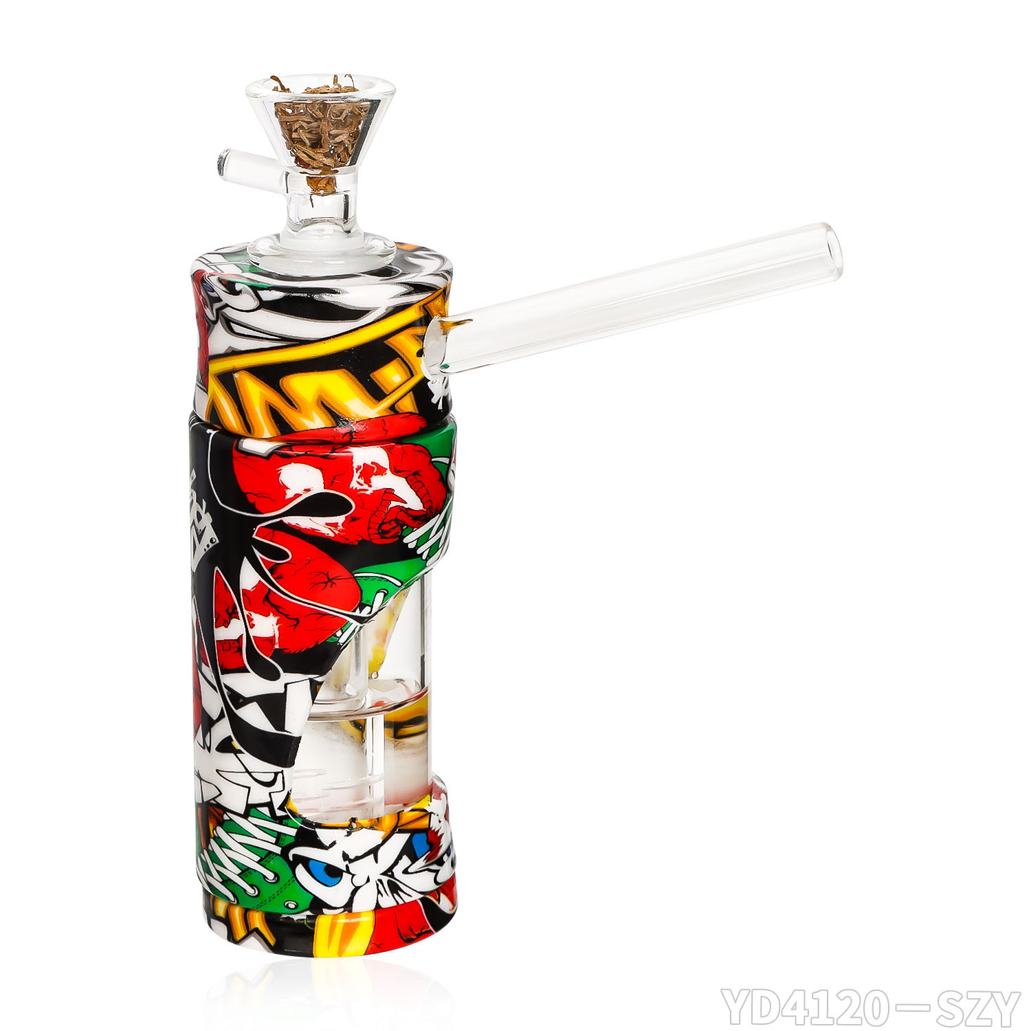 NUOVO bong fumare acqua portatile in vetro colorato fumare acqua shisha pipa tabacco narghilè bong accessorio fumatori