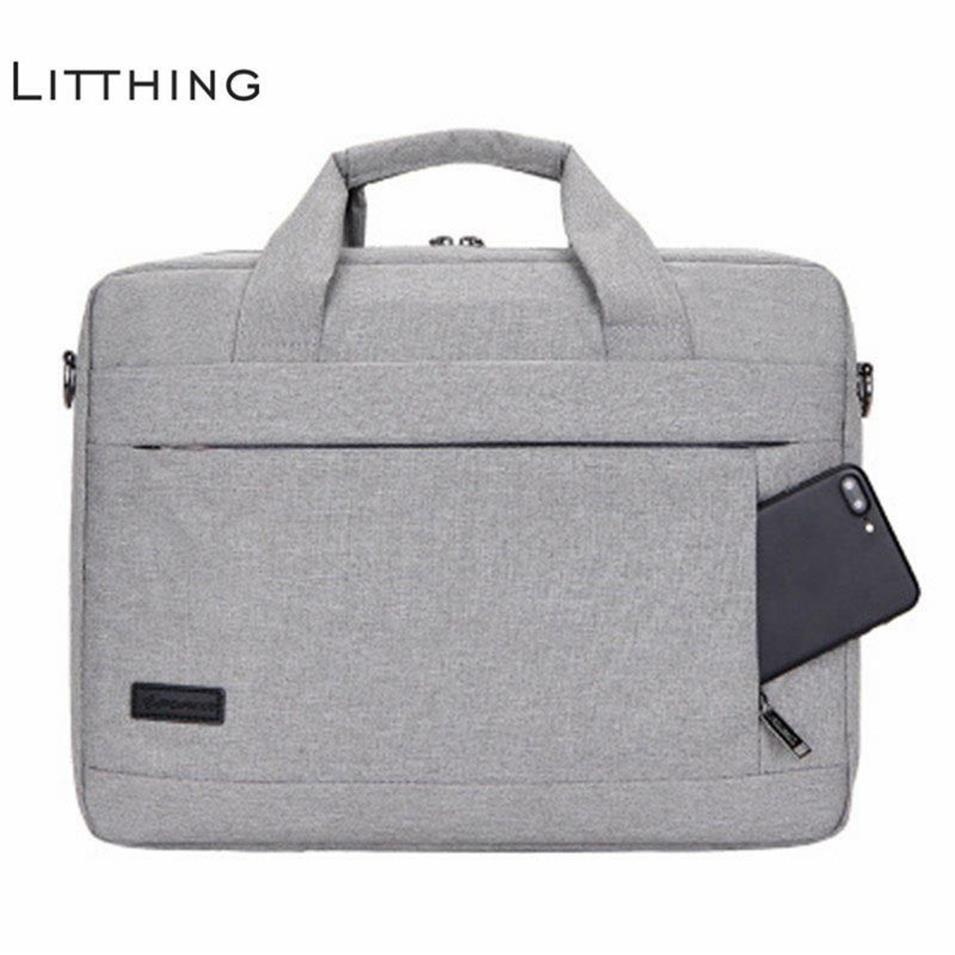 Litting Laptop Laptop torebka dla mężczyzn Kobiety Podróżuj Bussiness Bussiness Notebook Bag na 14 15 -calowy MacBook Pro PC J190721338E