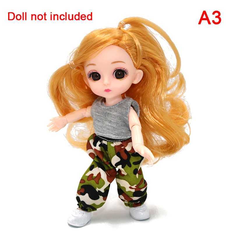 Other Toys BJD 16CM Doll Casual Fashion Princess Clothes Suit Accessories Doll's Fashion Movable Joints clothes Accessories Girls Gift ToyL231114